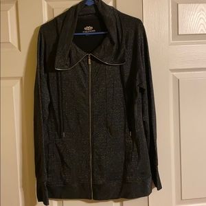 Maurices Black and Glitter Jacket